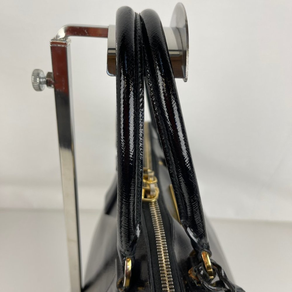 Prada Luxurious Black Leather Satchel - Picture 7 of 12